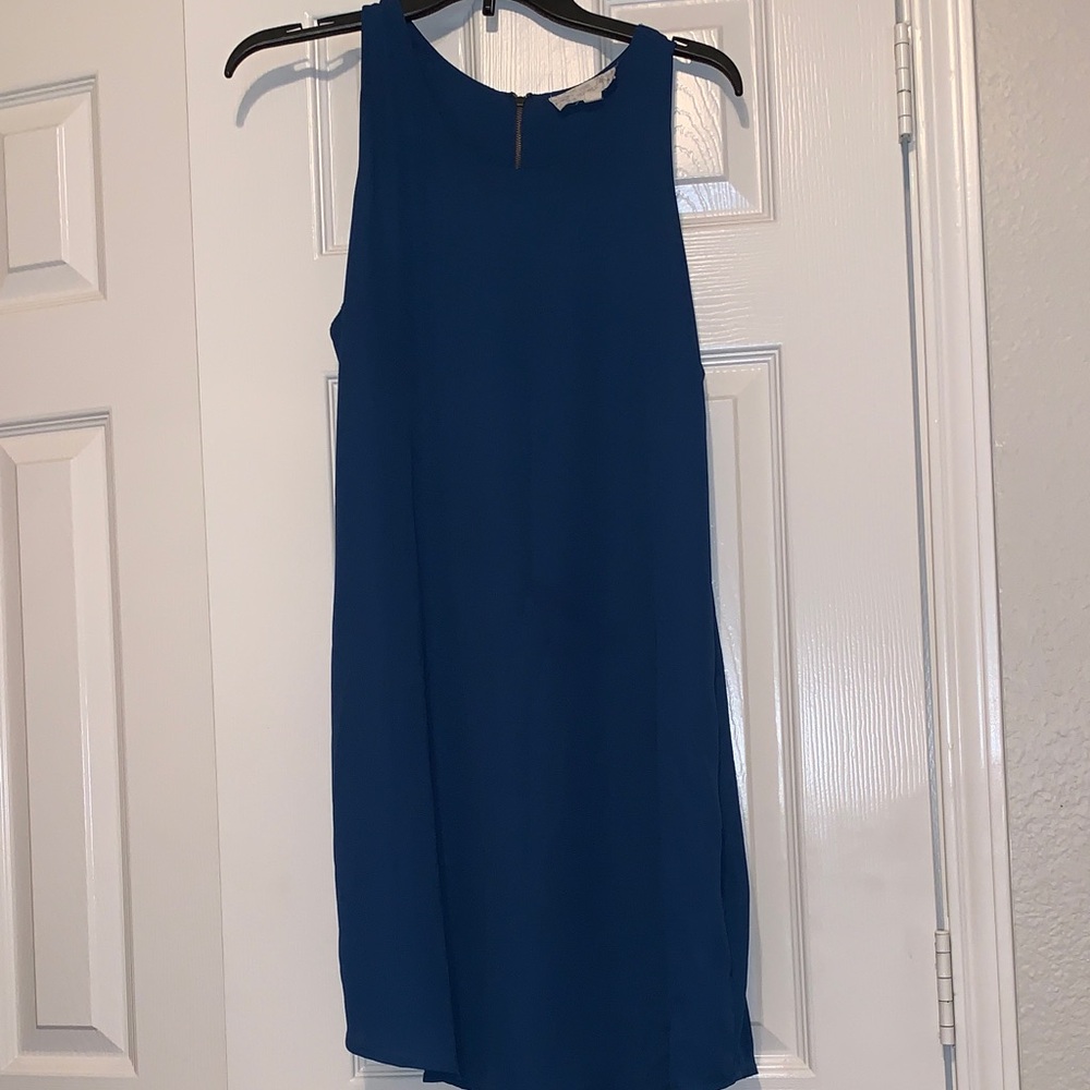 Sleeveless teal Mini Dress